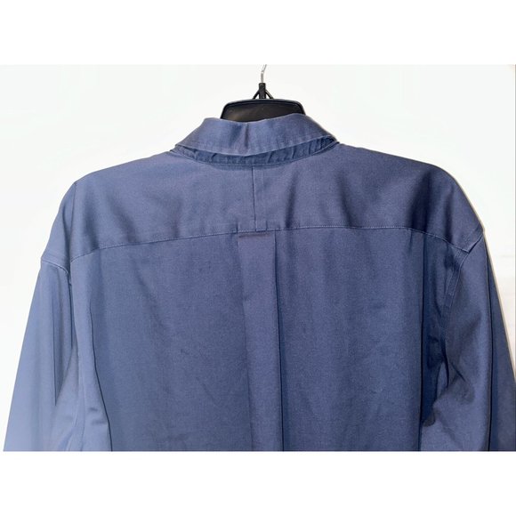 LL Bean Shirt Mens XL Tall XLT Blue Button Up Wrinkle Free Casual Adult - Picture 7 of 10